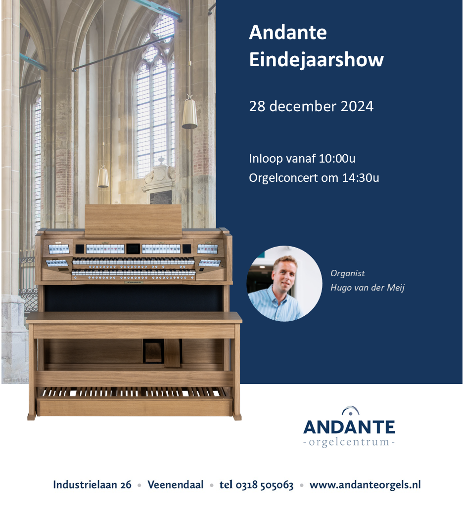 28 december: Andante eindejaarsshow met Hugo van der Meij!