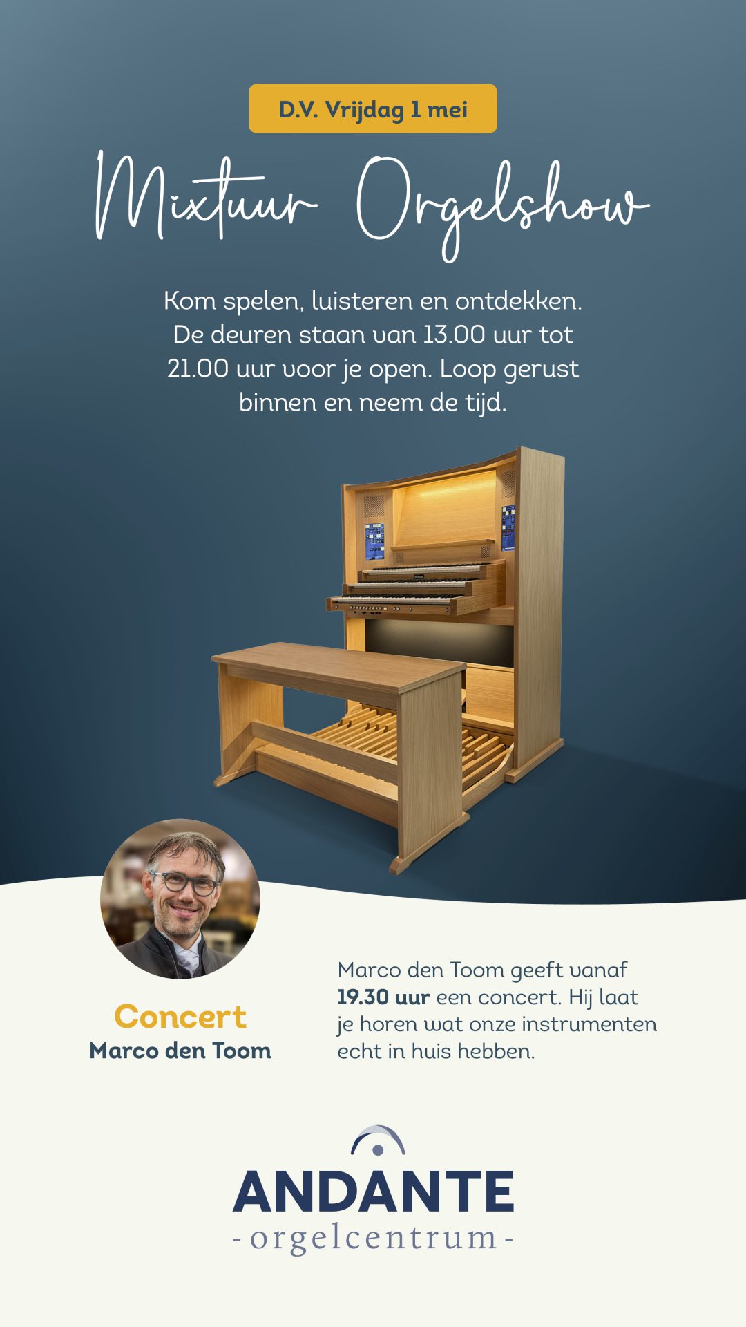 Mixtuur Orgelshow met Marco den Toom