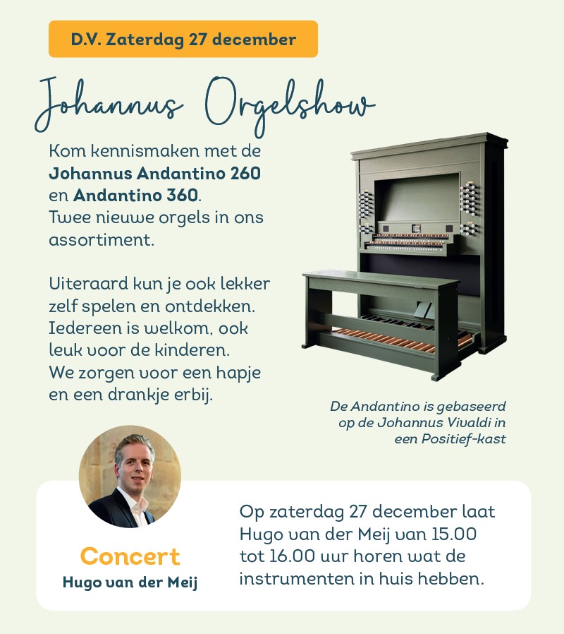 Andante eindejaarsshow met Hugo van der Meij