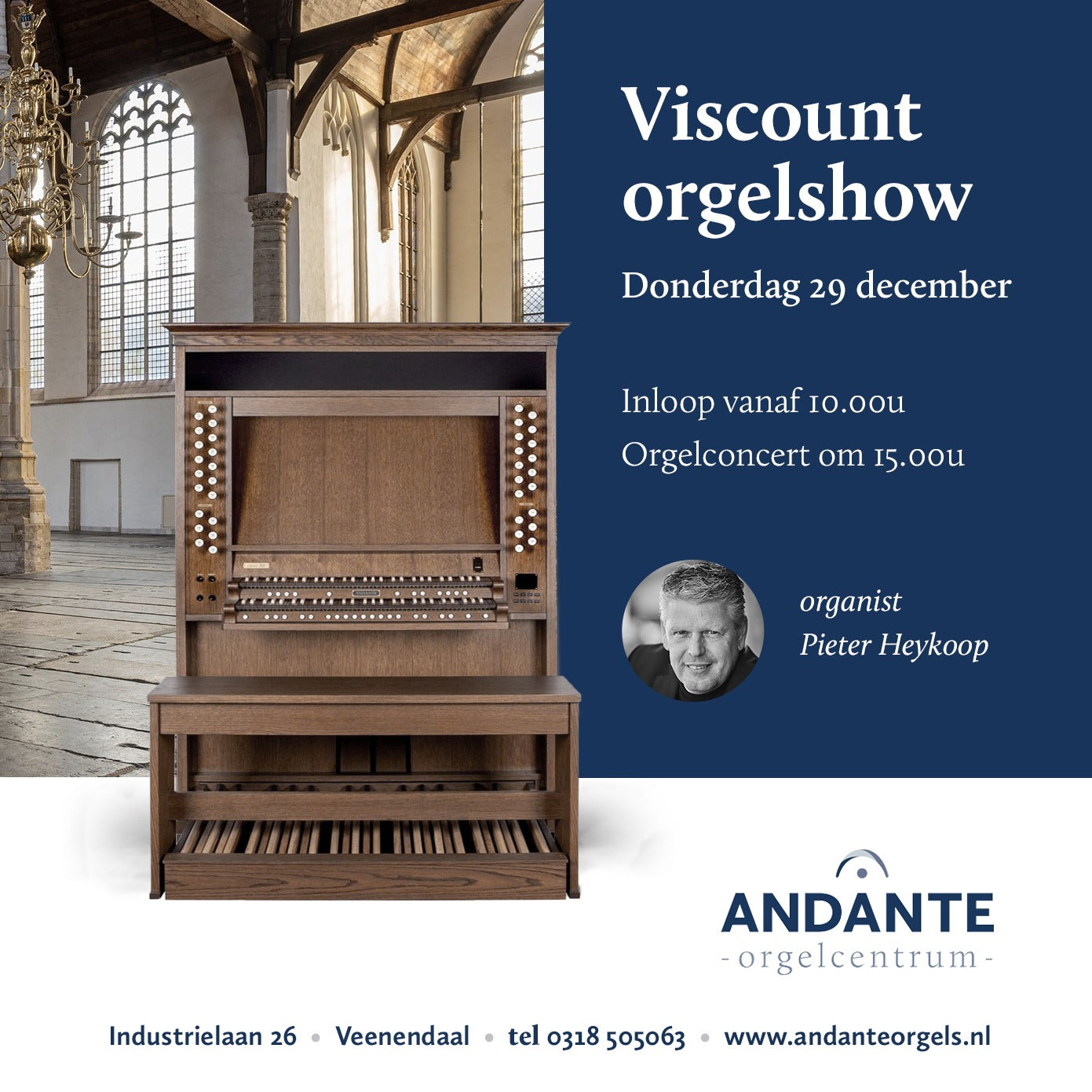 29 december: Viscount orgelshow!