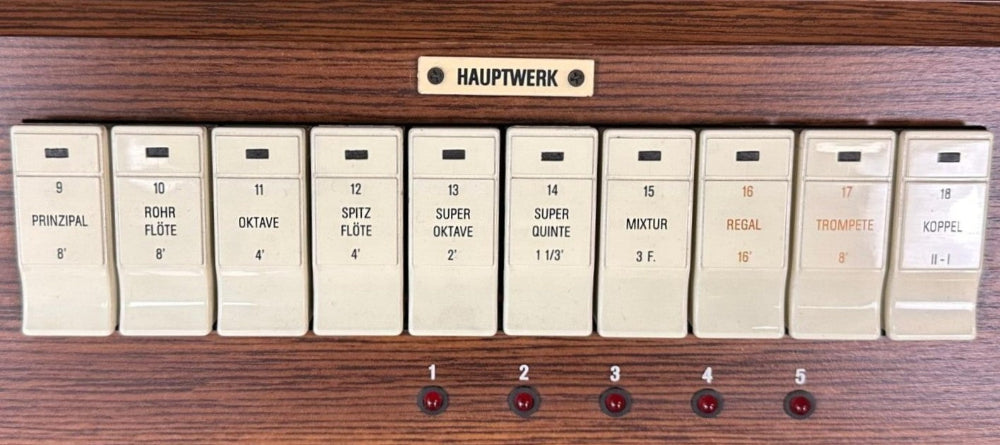 Gem Chorus III hoofdwerkregisters