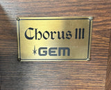 Gem Chorus III naamplaatje