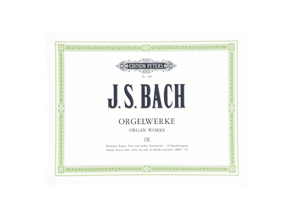 J.S. Bach Orgelwerke IX