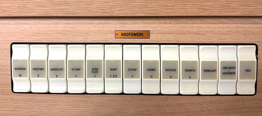 Johannus Stufdio 150 hoofdwerkregisters
