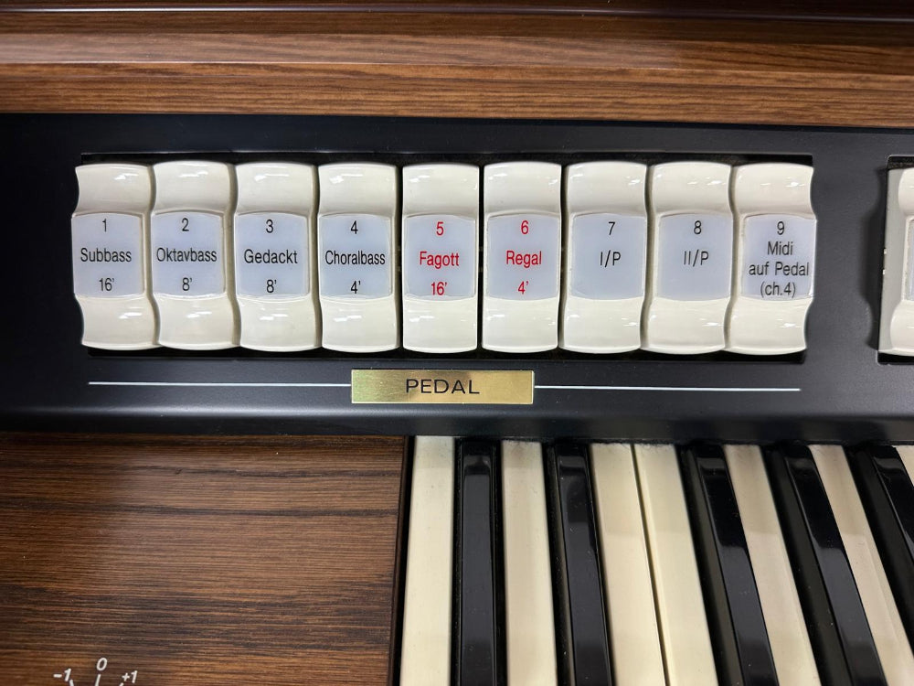 Viscount domus classic 4550 pedaalregisters