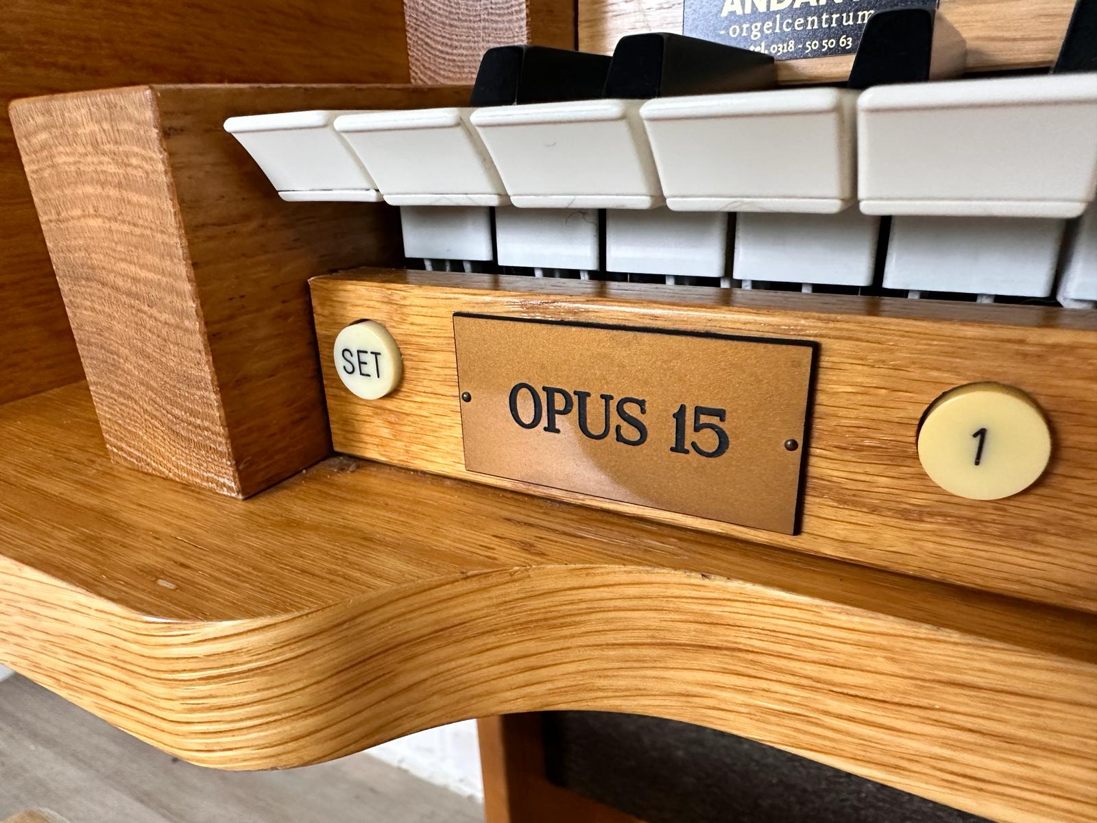 Johannus Opus 15 licht eiken Andante Orgels